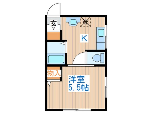 日の出ハイツの物件間取画像